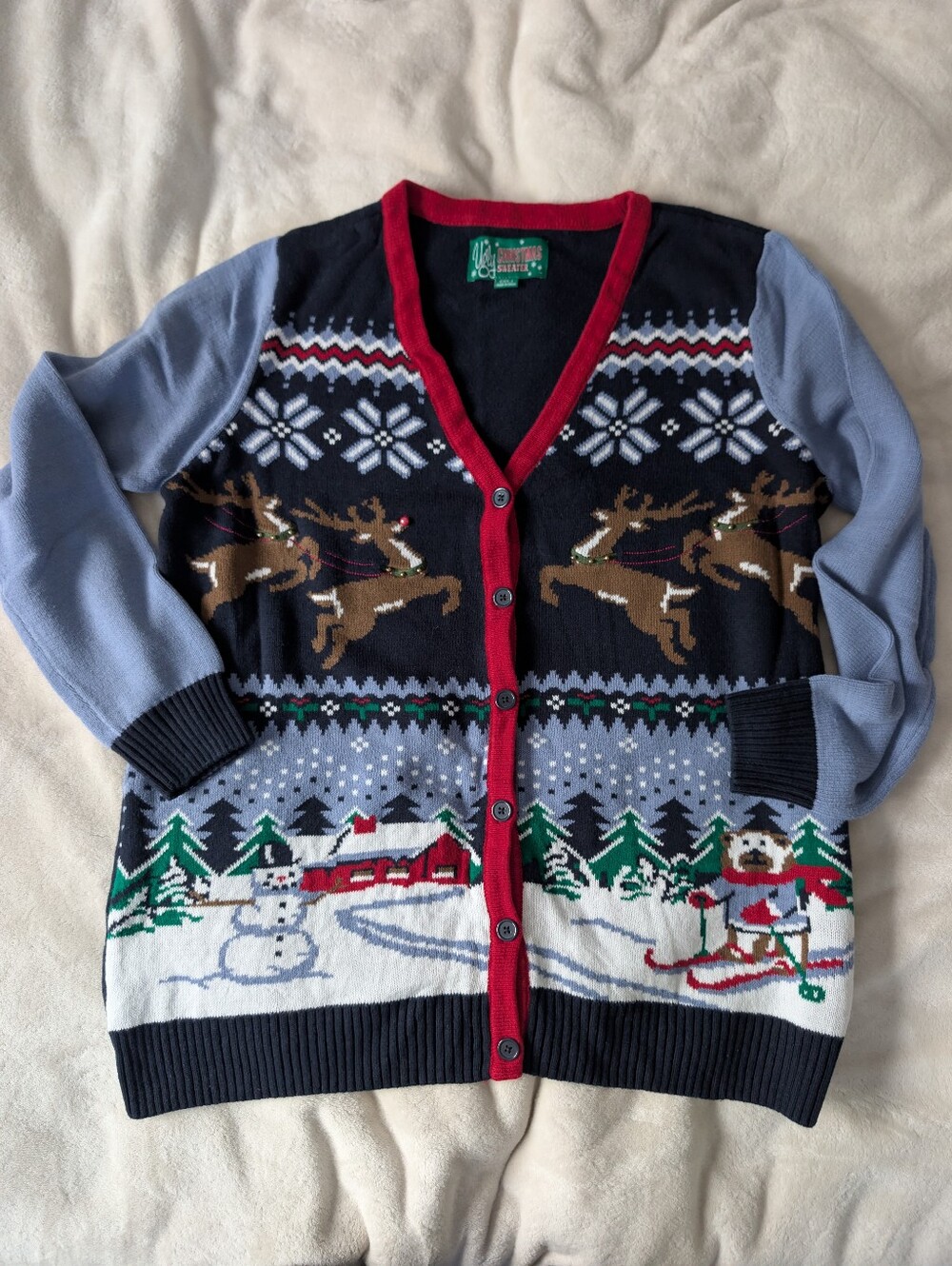 3/$30 Ugly Christmas Sweater Men Cardigan